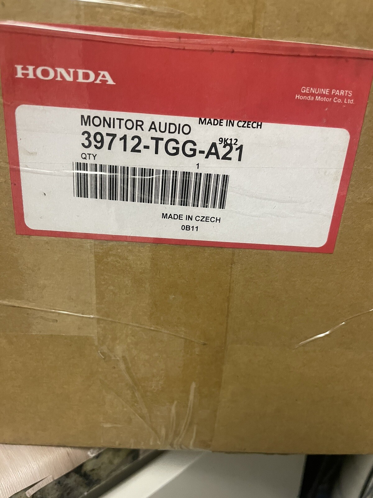17-18 Honda Civic Black Box Assembly Base Panasonic Radio No Screen 39712TGGA21