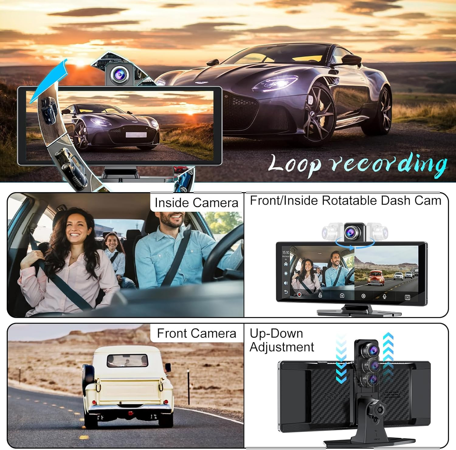 Carplay Screen for Car,10.26″ HD Car Stereo for Apple Carplay & Android Auto -Wi