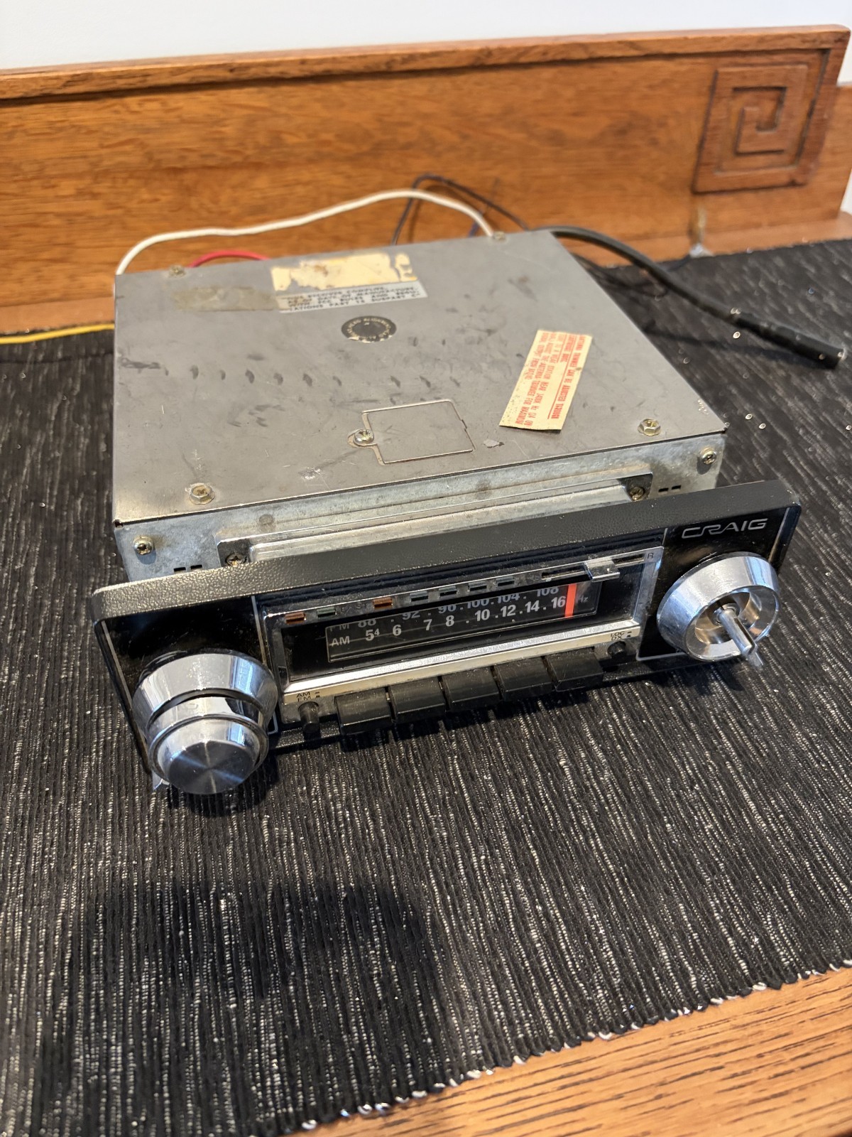 Vtg. 1970’s Craig Car Auto Under Dash Stereo 8-Track Player Model — Tested Work