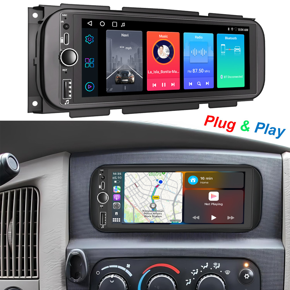 Android CarPlay For 2002-2005 Dodge Ram 1500 2500 3500 Car Stereo Radio GPS