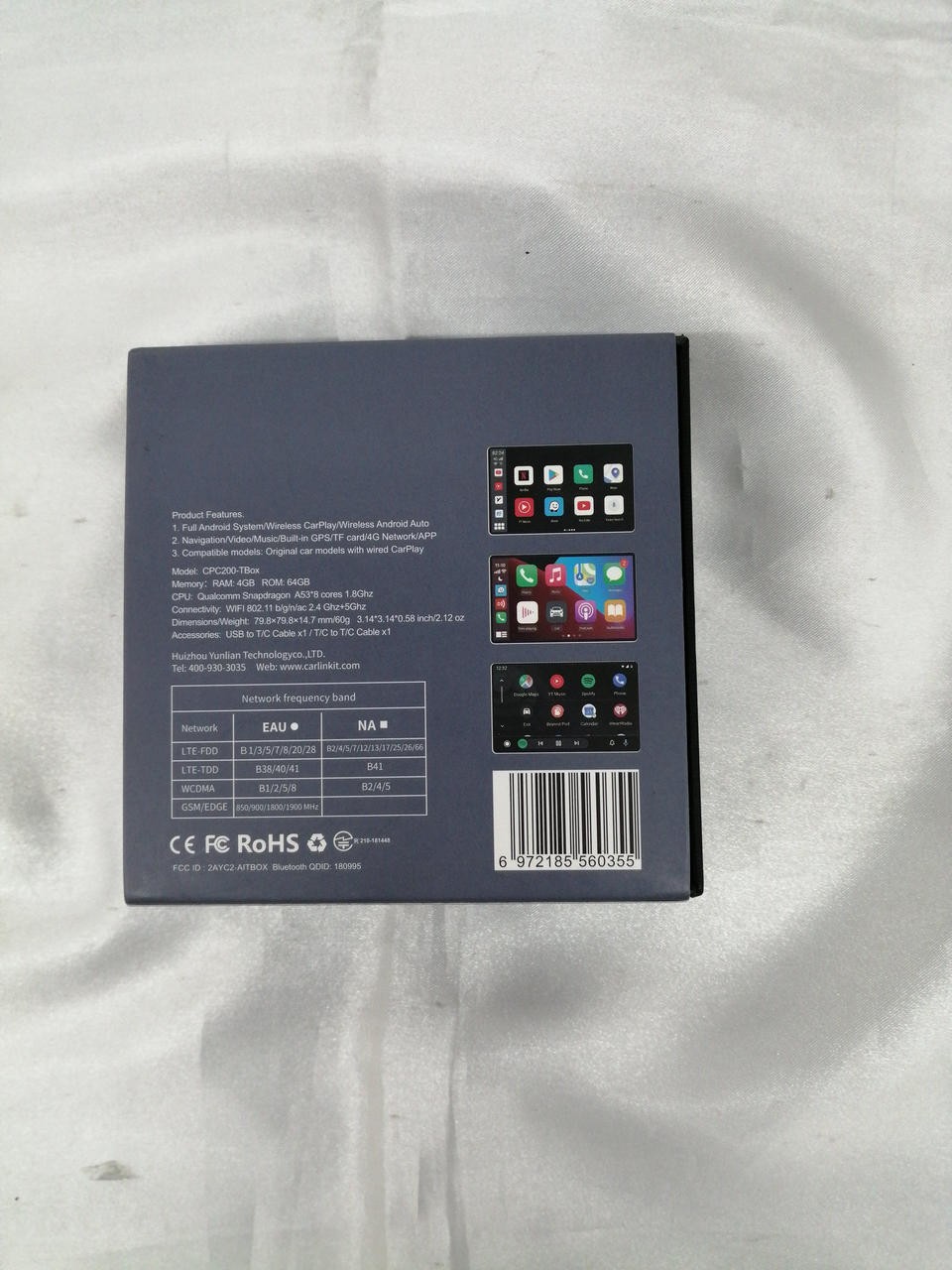 CARLINKIT CPC200-TBOX Full Android System, Good Condition From Japan