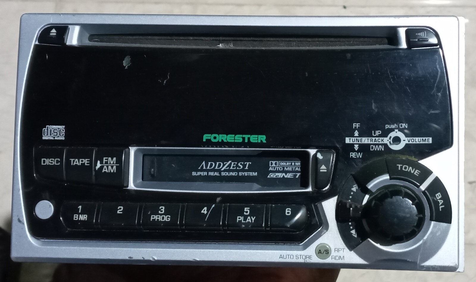 Clarion ADDZEST SUBARU FORESTER Cassette CD Radio old school rare classic JDM