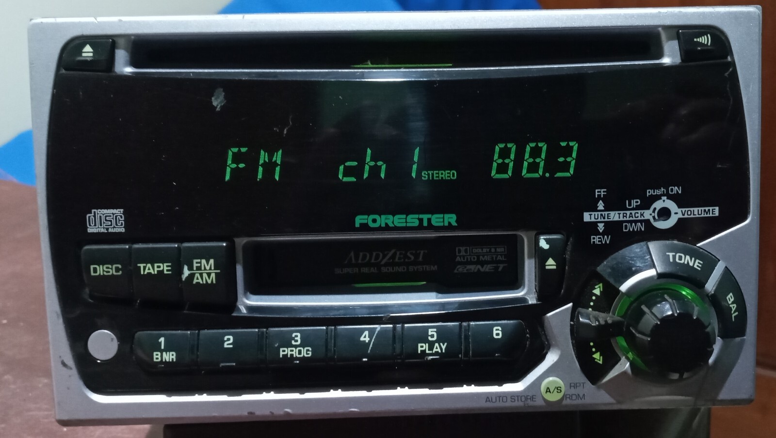 Clarion ADDZEST SUBARU FORESTER Cassette CD Radio old school rare classic JDM