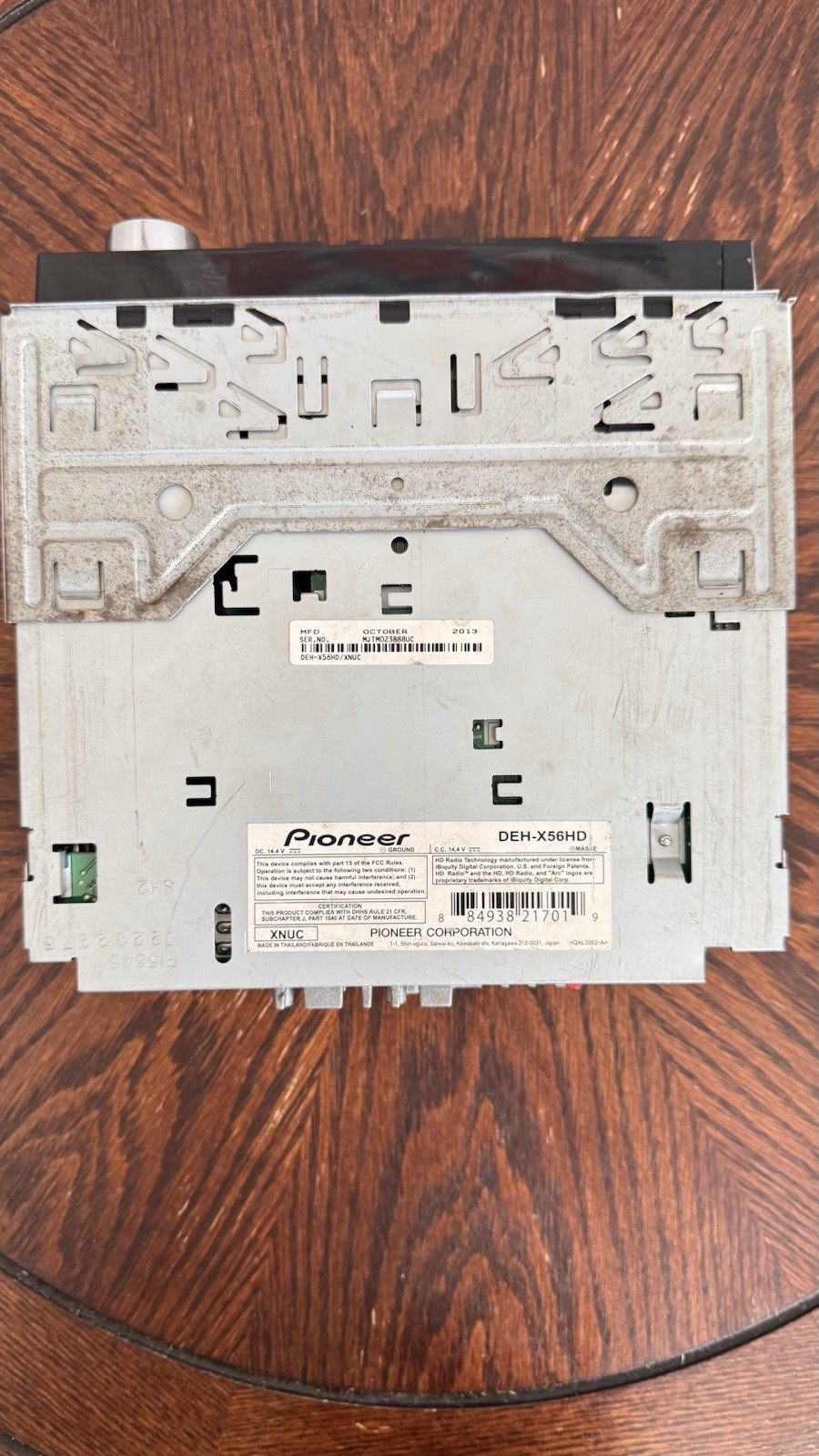 Pioneer DEH-X56HD Car Stereo CD Receiver MIXTRAX HD Radio – Untested