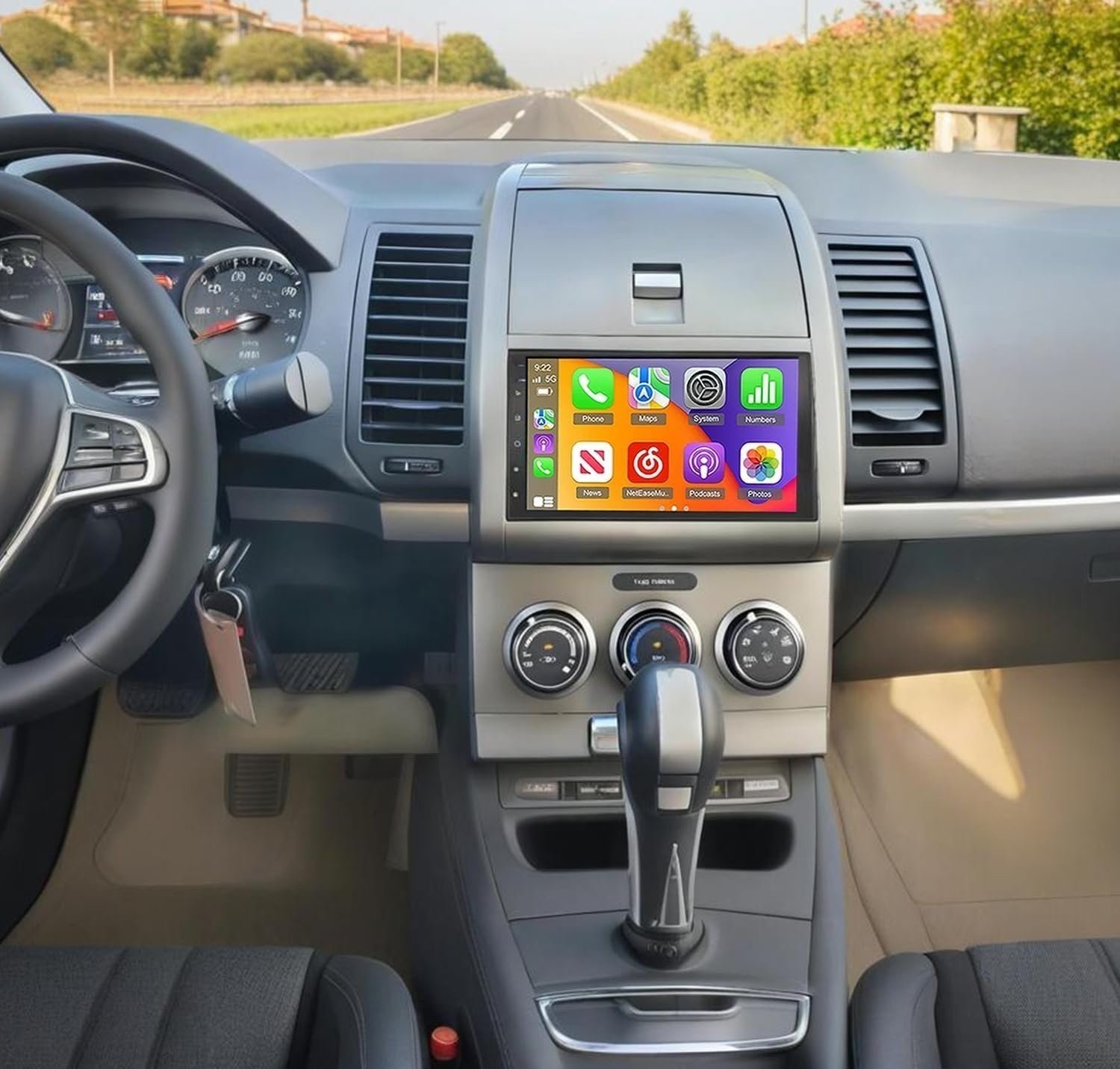Car Radio Stereo Carplay For 2007-2012 Nissan Sentra 4+64G Carplay BT
