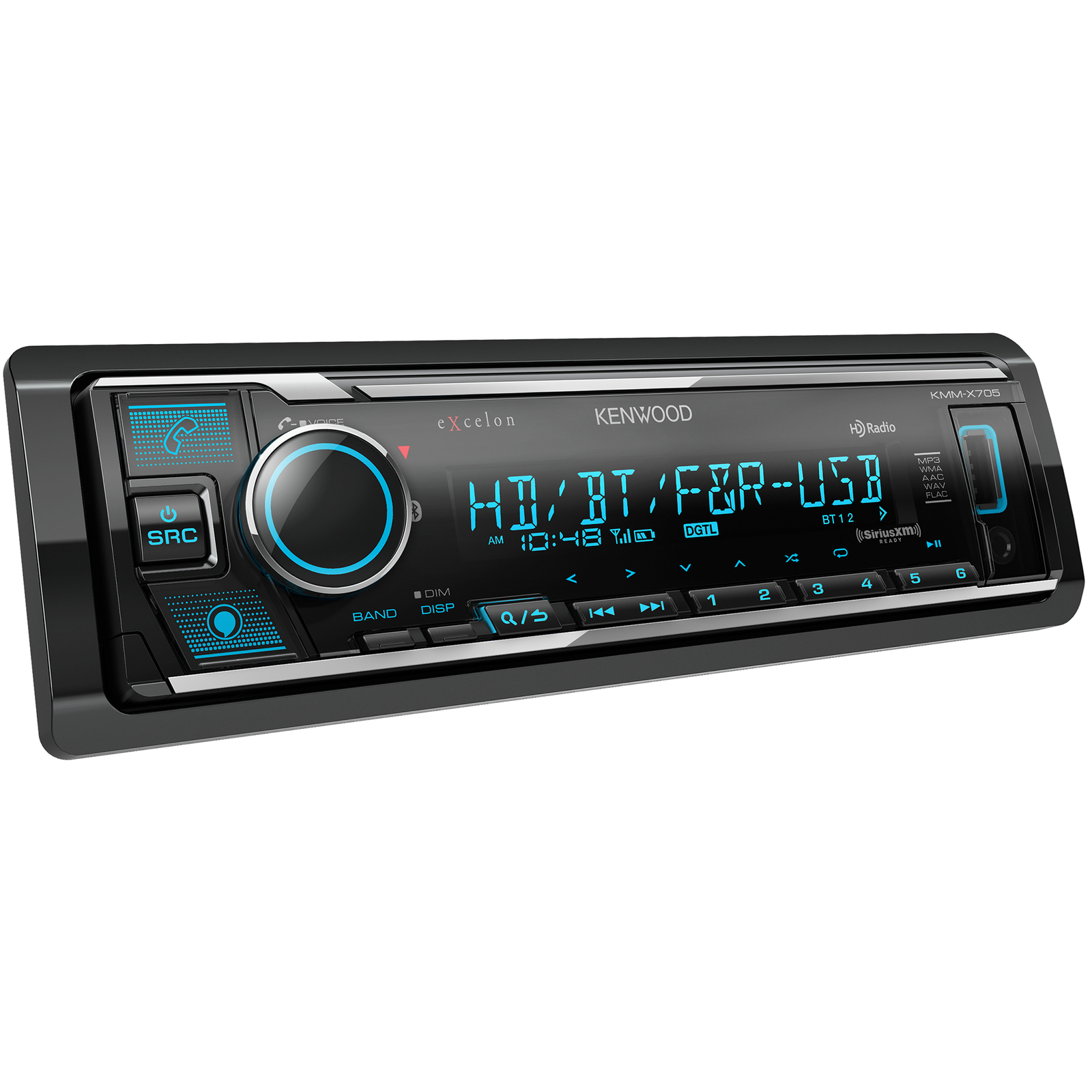 Kenwood KMM-X705, eXcelon Bluetooth Digital Media Receiver w/ HD Radio