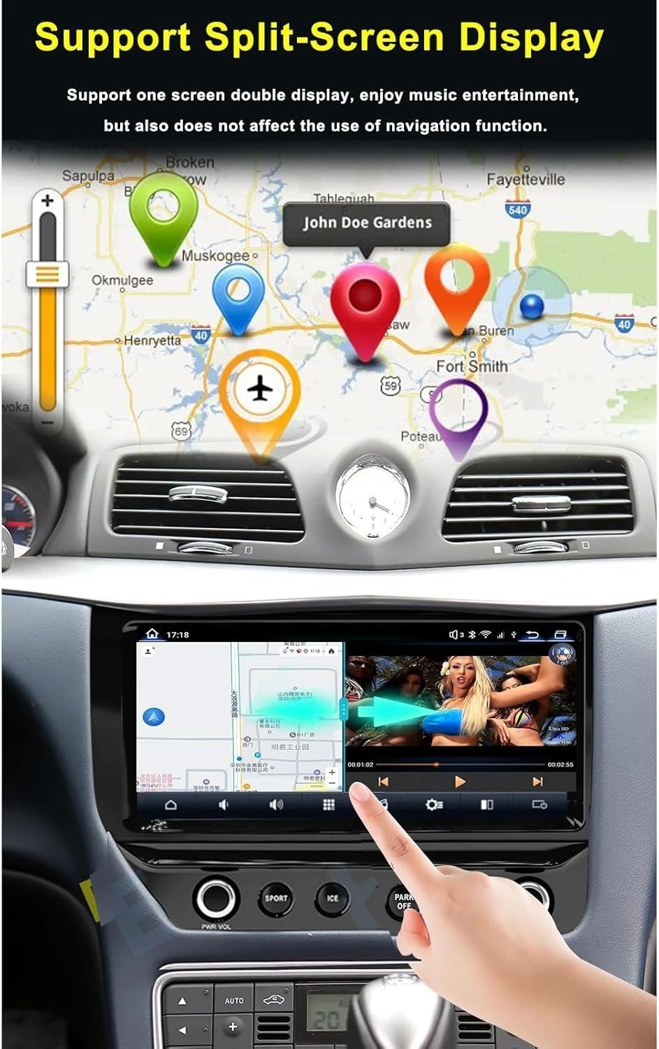 10.33″ Android Radio for Maserati GT GranTurismo 2007-2015 CarPlay 4+64G GPS