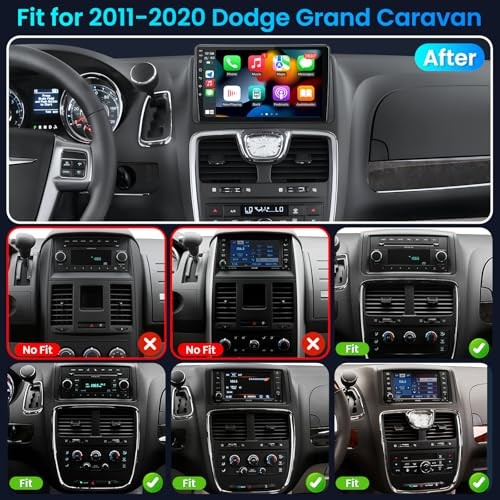 [8CORE] Car Radio Stereo for Dodge Grand Caravan 2011-2020 8CORE 2G RAM 32G ROM