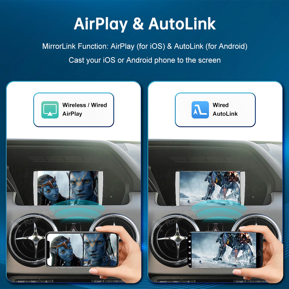 For Mercedes Benz GLK X204 NTG4.5 Wireless CarPlay Android Auto Car Retrofit GPS