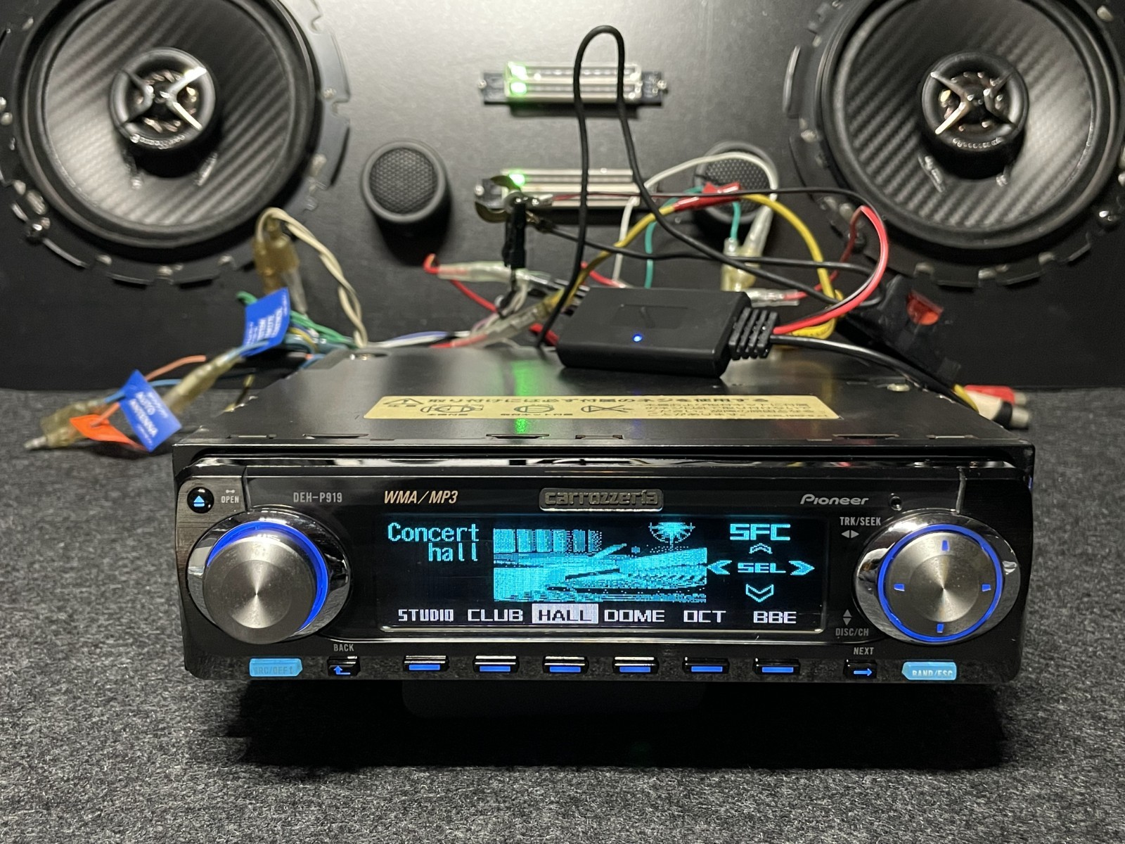 Pioneer Carrozzeria DEH-P919 CD Player SFC Concert Hall Added Bluetooth Remote