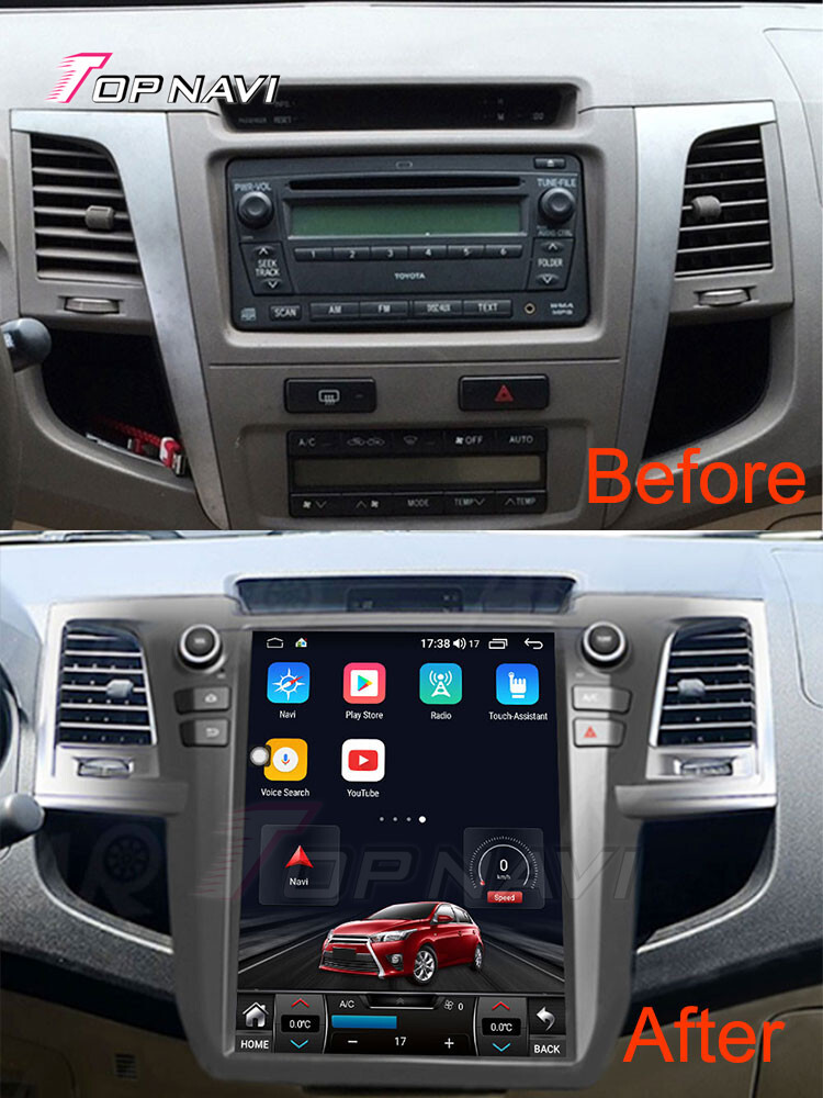12.1Inch for Toyota Fortuner 2005-2015 Car GPS Navi Stereo 4G RDS Androind 14.0
