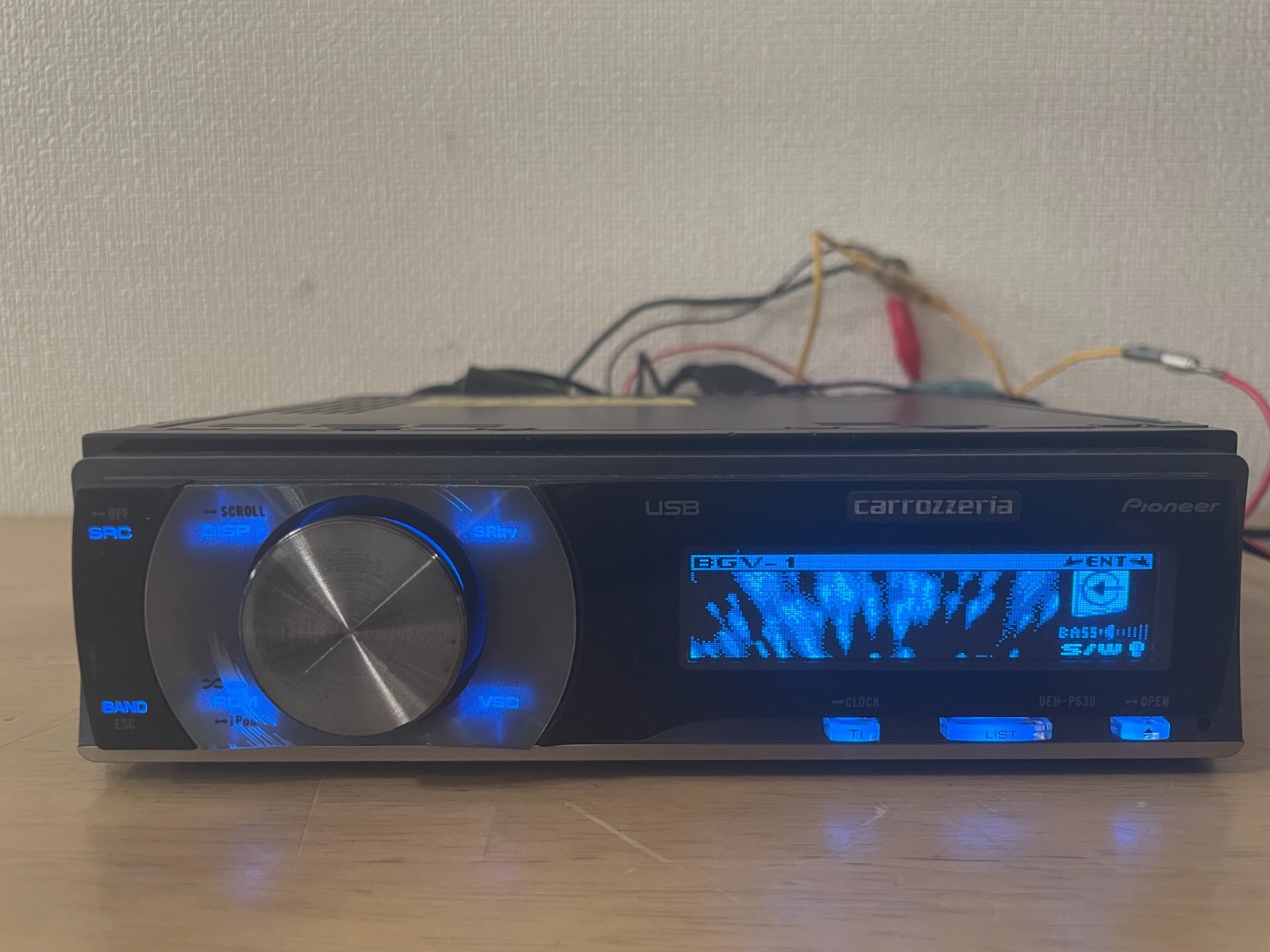 Pioneer Carrozzeria DEH-P630 1Din Car Audio CD Player Operation Confirmed