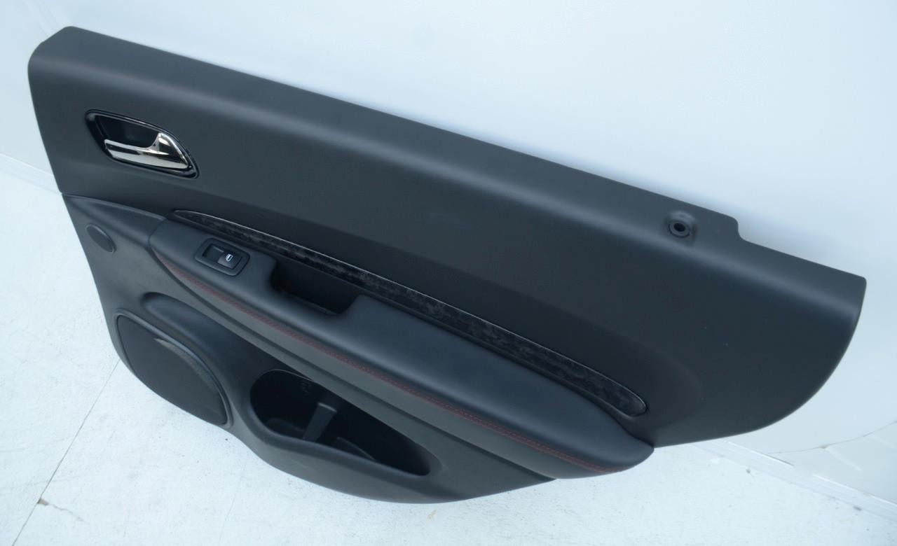 2021 – 2025 DODGE DURANGO RT 392 OEM BLACK LEATHER TRIM DOOR PANELS BLACK CARBON