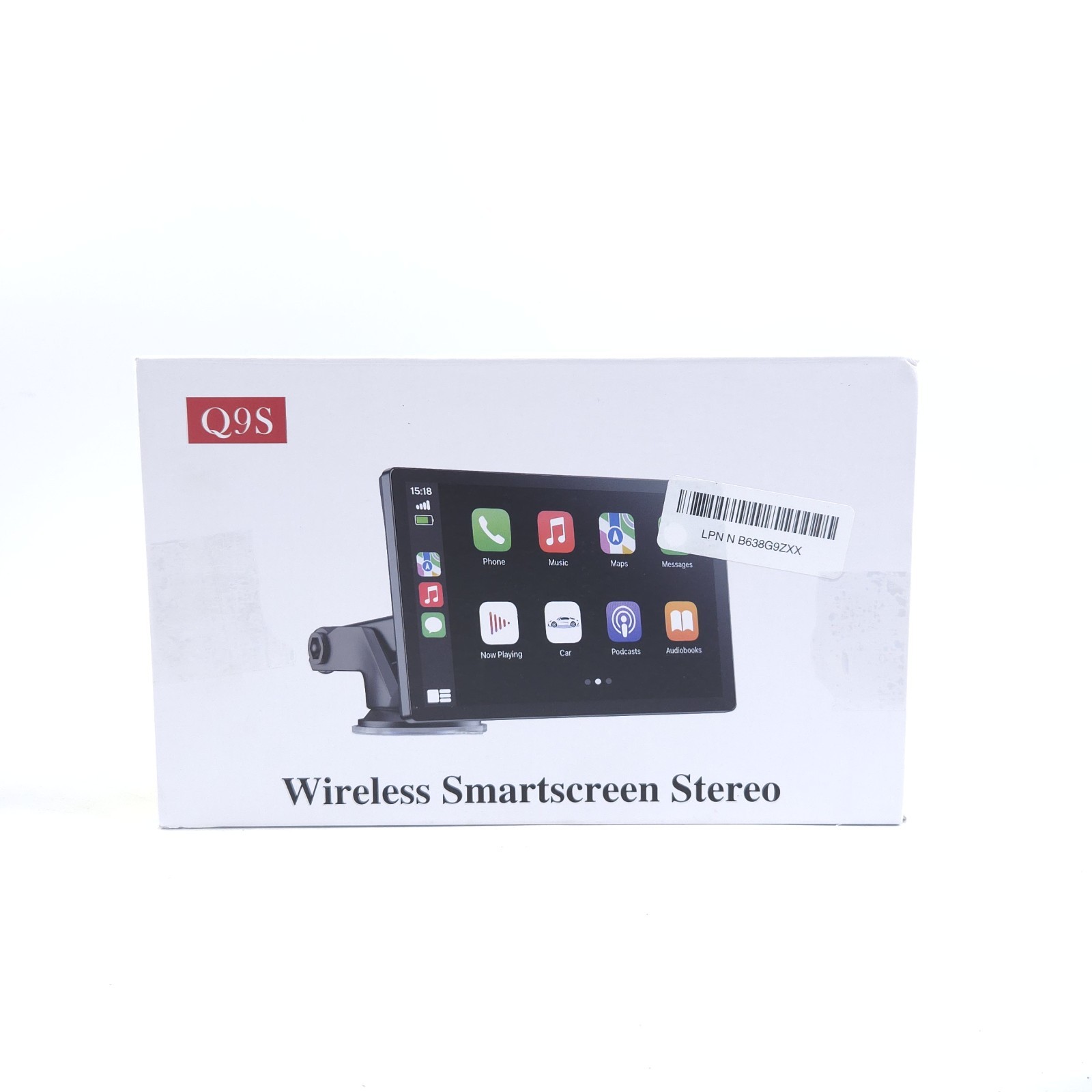 Wireless Apple Carplay Screen for Car 4K Dash Cam, 9″ Portable Apple Carplay