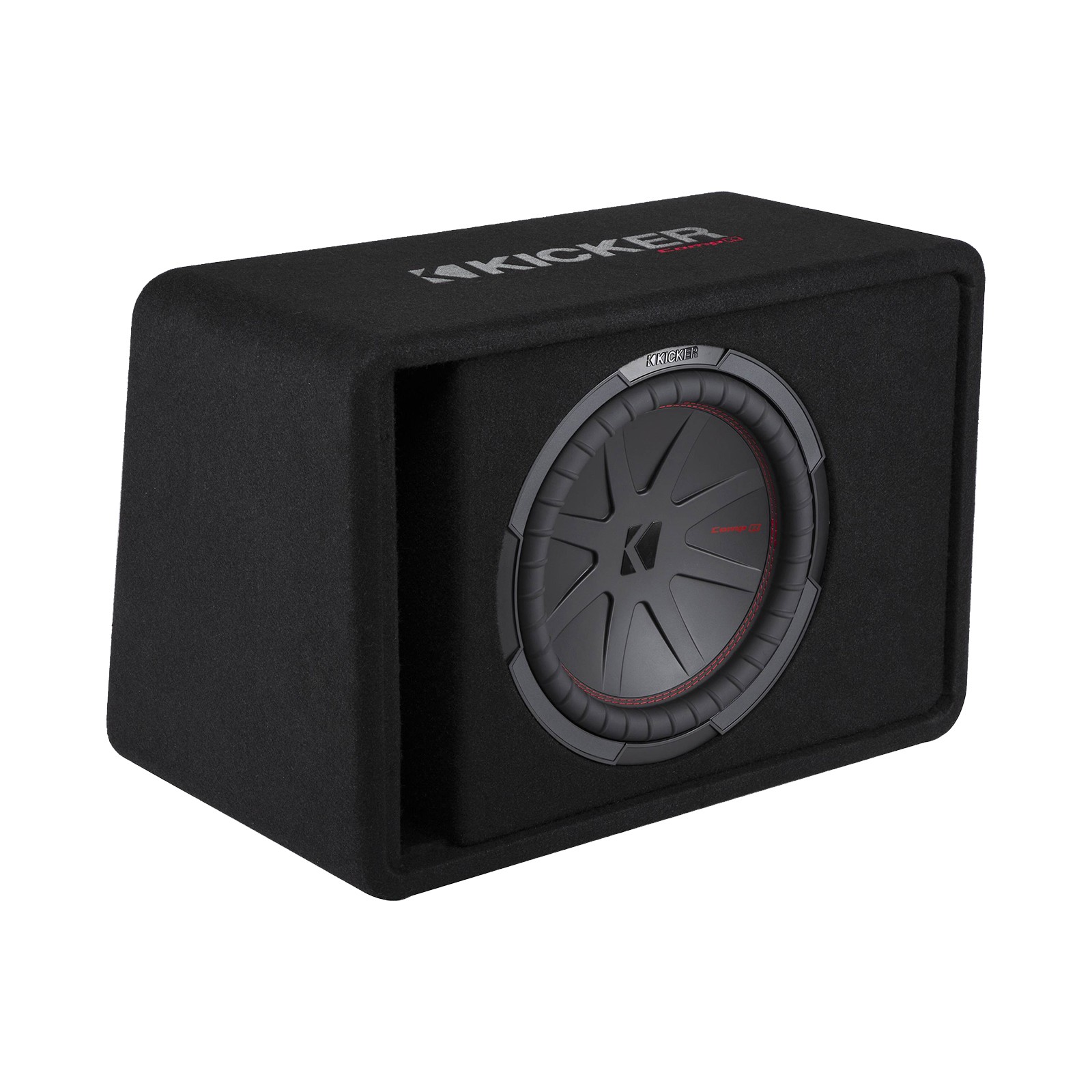 Kicker 12″ 1000 Watt Car Audio Subwoofer in Vented Enclosure, Bass Knob w/ Wire