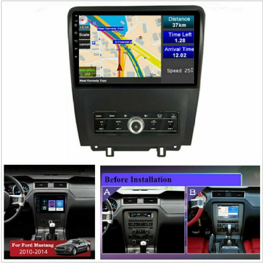 Apple Carplay For Ford Mustang 2010-2014 Android 12 Car Radio Stereo GPS Navi