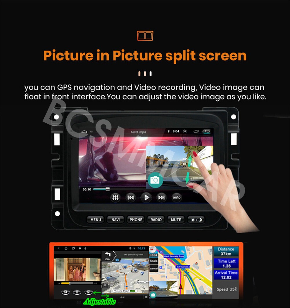 Android 15 Car Stereo Radio Navi For Apple Carplay Fit For Dodge RAM 2013-2018