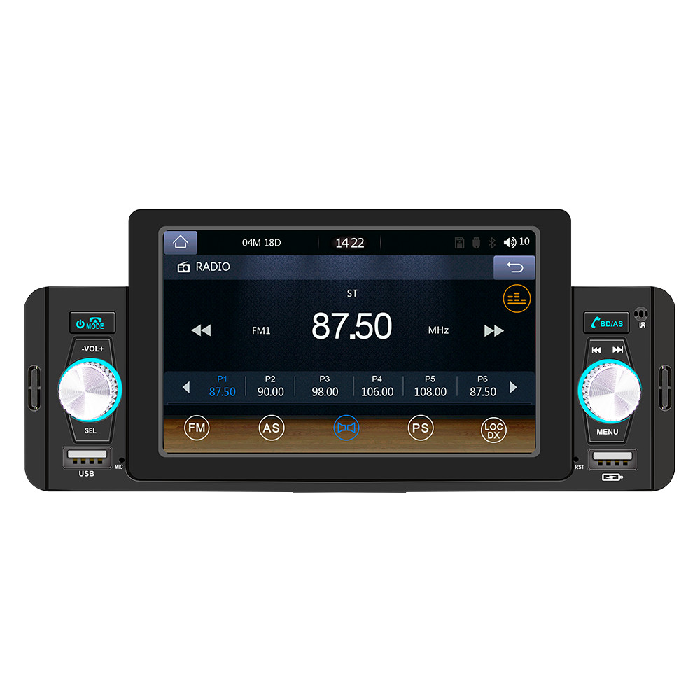 5in Car Radio Stereo MP5 Multimedia Player For Carplay Android Auto Mirror Link