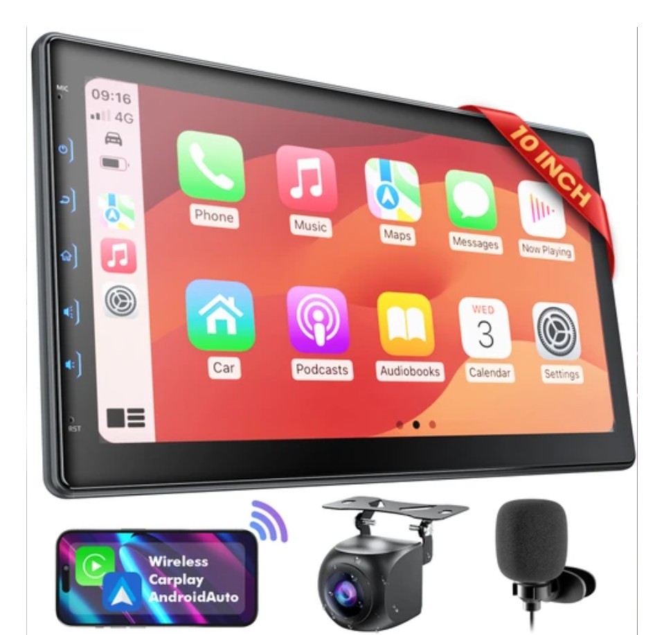Perloyal All-in-One 10″ Touch Screen Car Radio Receiver Double Din # PERCP101IA