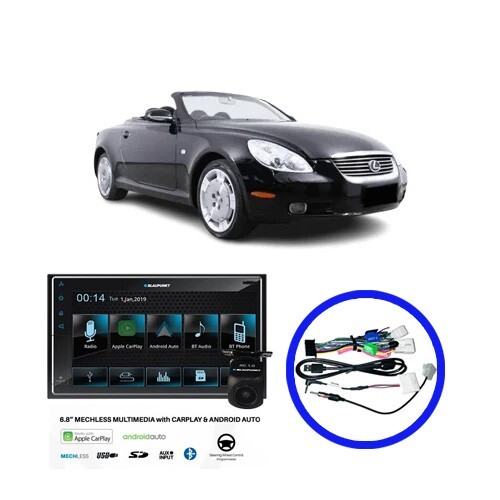 Blaupunkt BP800PLAY + RC1.0 Stereo Upgrade for Lexus SC430 2001-2010