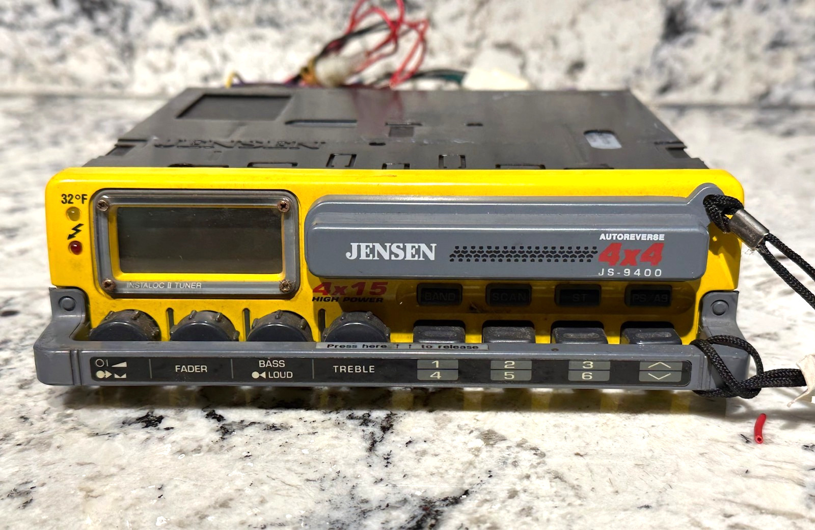 JENSEN JS-9400 All Terrain 4×4 AM/FM Radio Cassette Stereo Barn Find PARTS