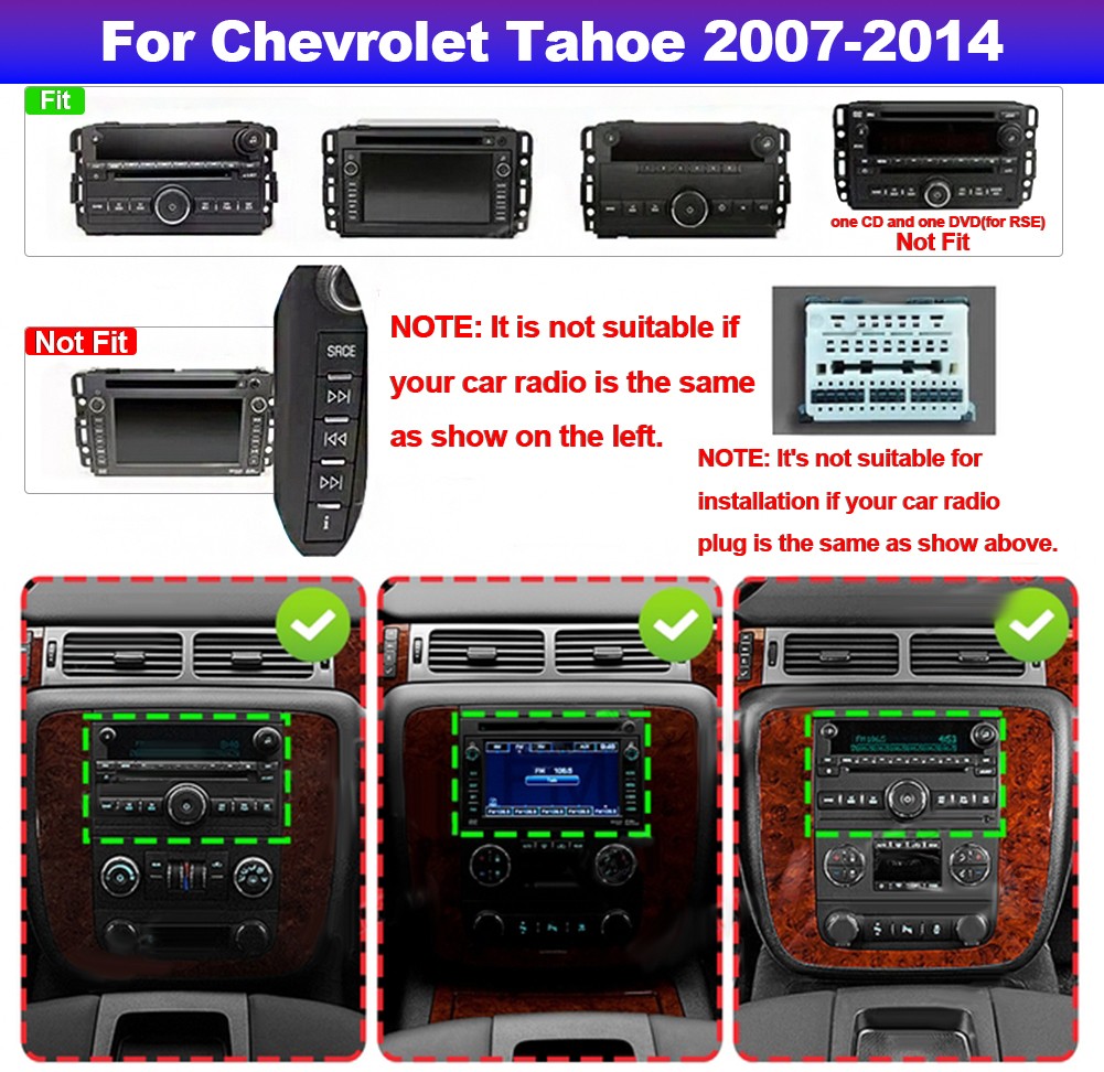 7″ Android 13 Car Stereo GPS CarPlay WiFi for Chevy GMC Silverado FM Radio 2+32G