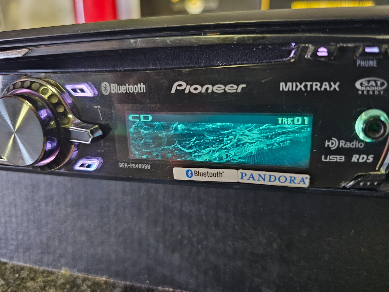 Pioneer DEH-P8400BH CD MP3 Bluetooth HD Radio USB AUX Receiver Tested Working