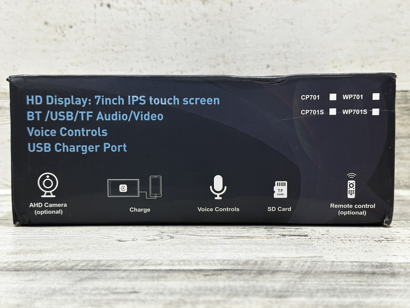 ALHQUA 7” Full HD Display IPS Touch Screen BT/USB/TF Audio/Video/ Voice Controls