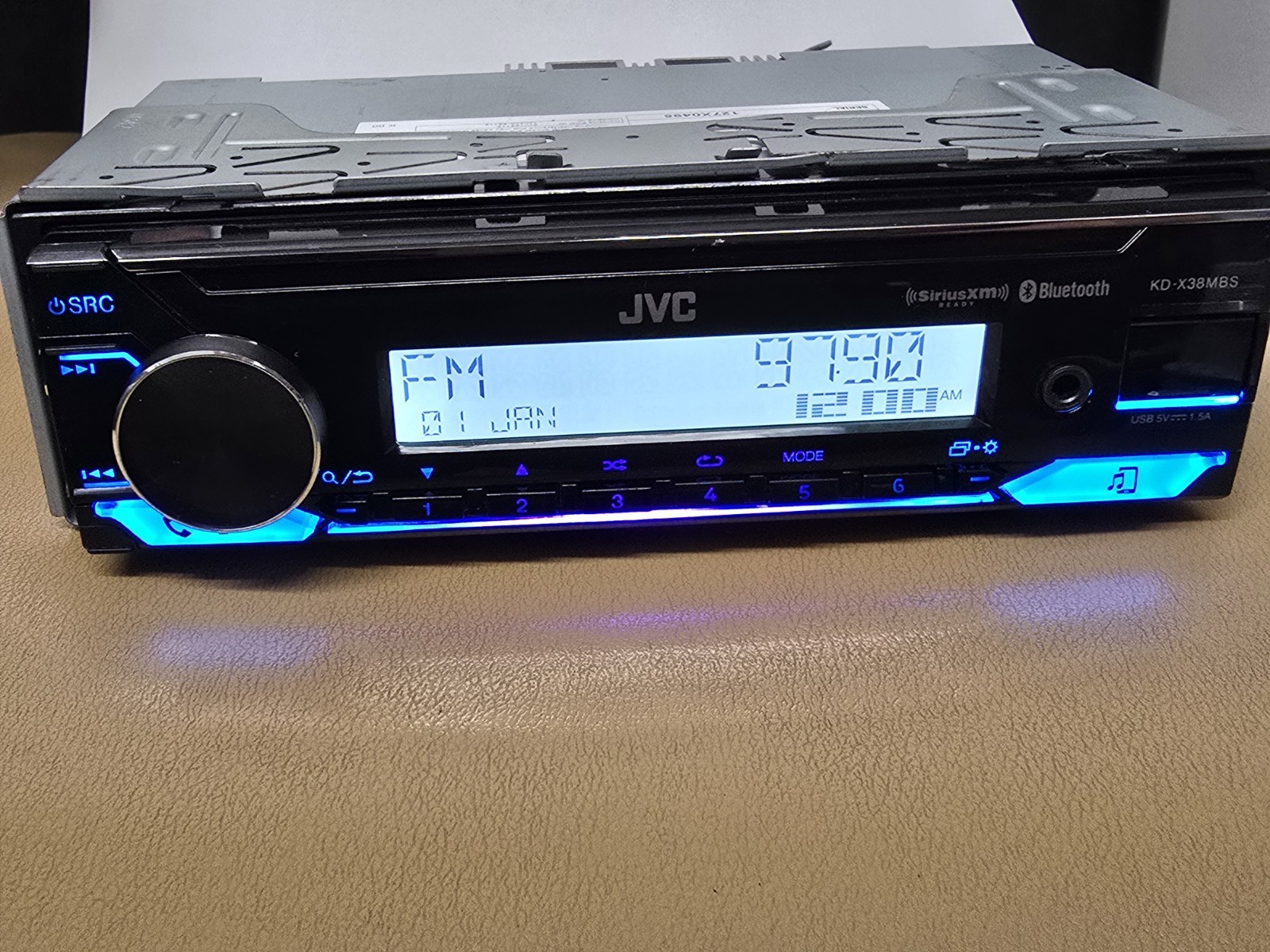 JVC KD-X38MBS Car & Marine Digital Media Receiver with Bluetooth, USB, KDX38MBS