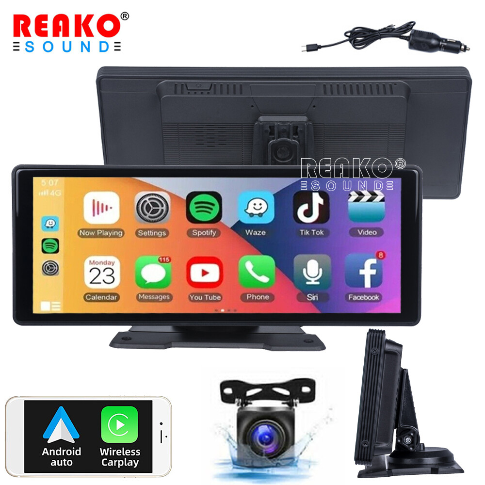 10.26inch 2K Wireless Apple CarPlay Android Auto Touch Screen Car Portable Radio