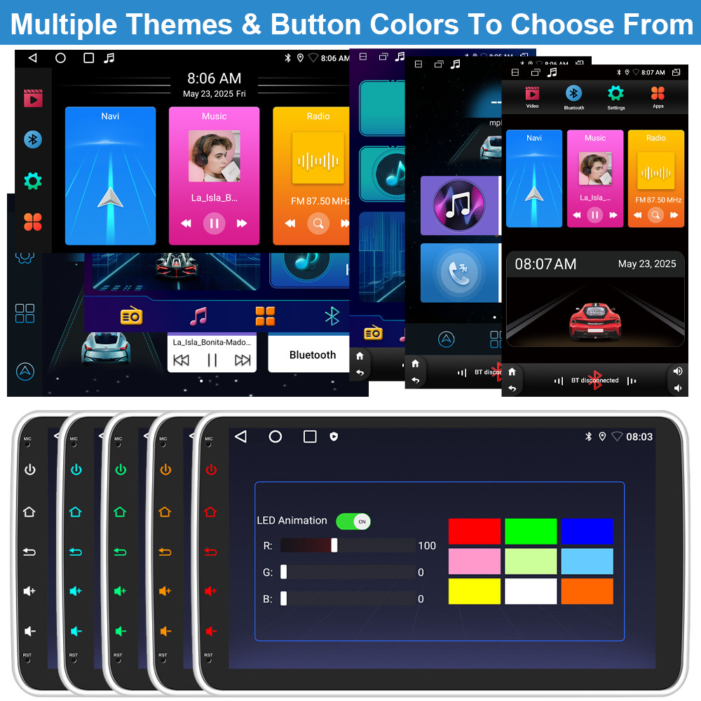 7 inch Android 12 Deck WiFi Double 2DIN Car Radio Stereo CarPlay GPS 32GB+Camera