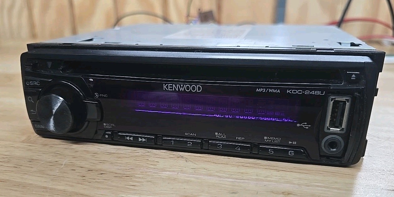 Kenwood KDC-248U AM/FM CD Mp3 Stereo Receiver w/ AUX Input & USB