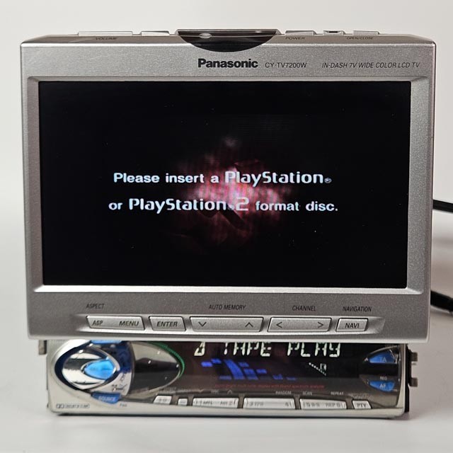 Panasonic CY-TV7200W + FX820W WIDE LCD Monitor Cassette Receiver Tested