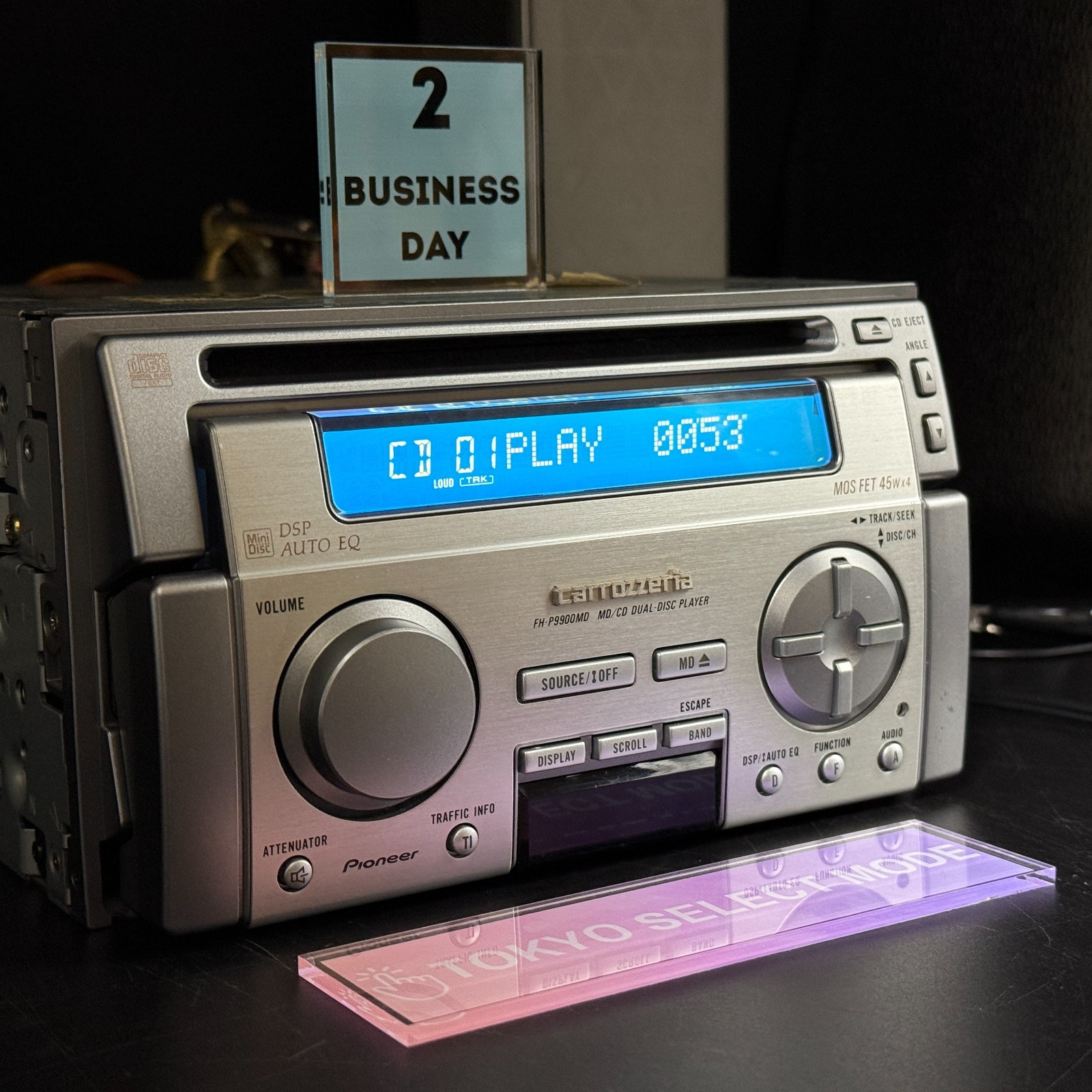 Pioneer Carrozzeria FH-P9900MD & CDX-P1210 12 Disc CD Changer 1999 Vintage Stock