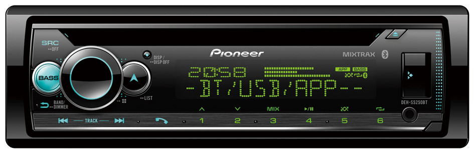 Pioneer DEH-S4250BT Shortwave Bluetooth FM AM SW RDS USB IPod Car Stereo Radio