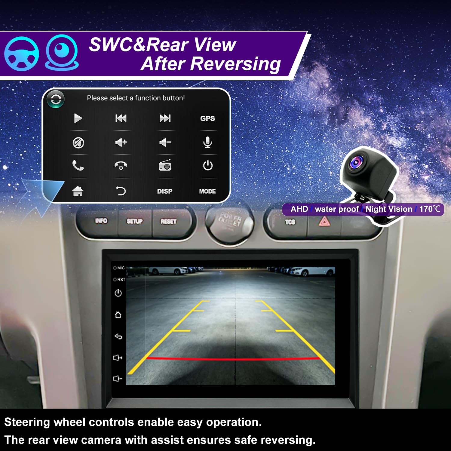 5G WiFi Upgrade Radio for Ford Mustang, Edge, Escape | CarPlay, GPS, Bluetooth