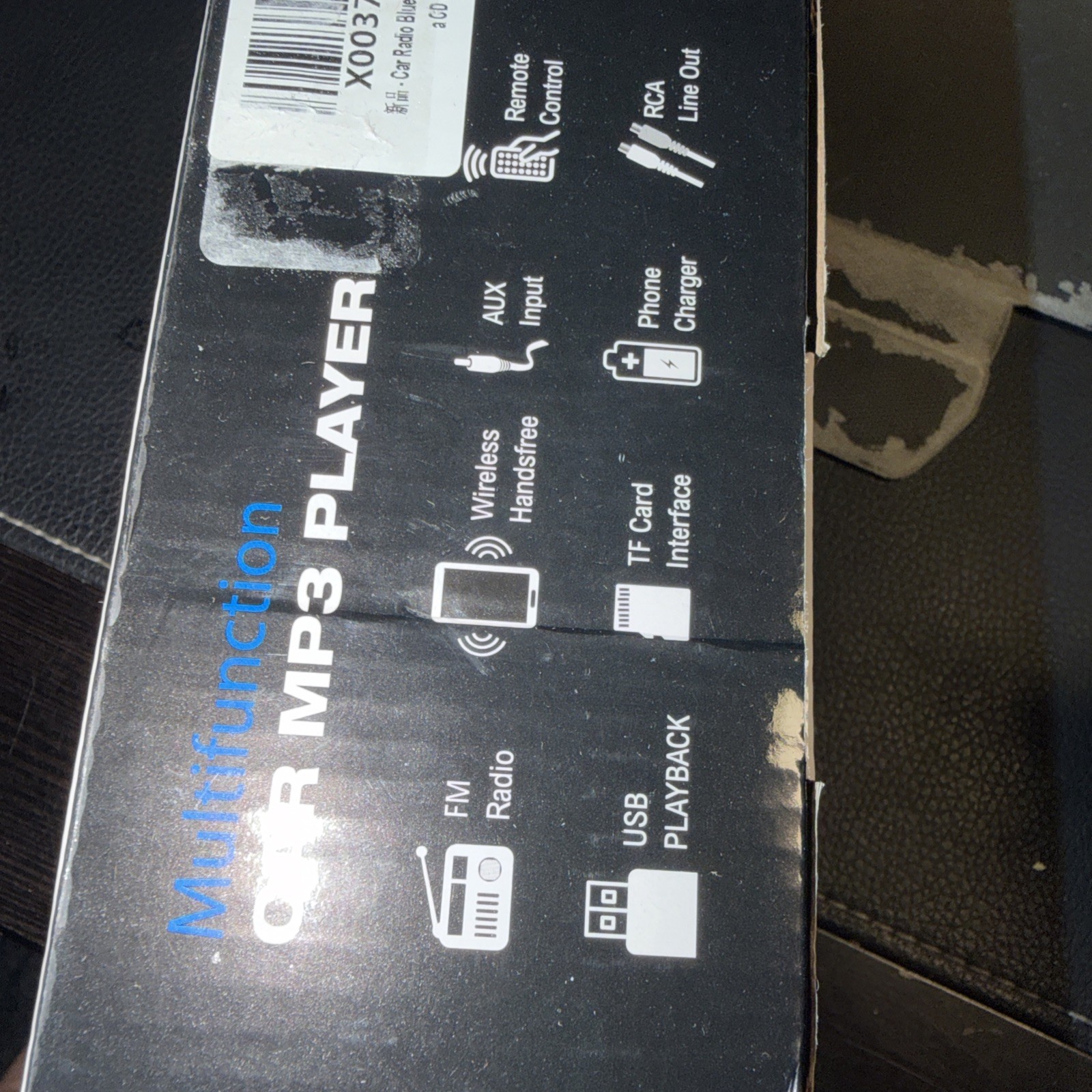 Car MP3 Player Bluetooth Single DIN Stereo Radio USB AUX Remote New Open Box