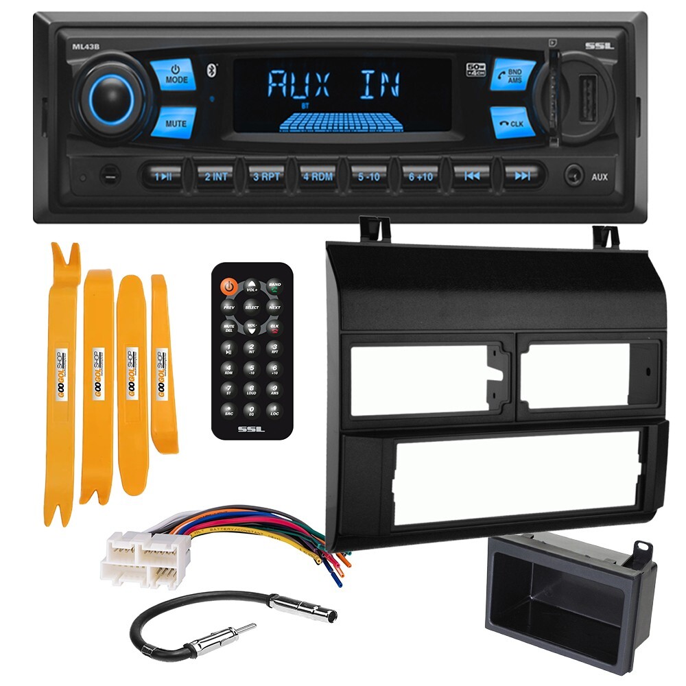 SSL Car Stereo Bluetooth/MP3/USB AM/FM Install kit For 1988-1994 GM C/K 1500 BK