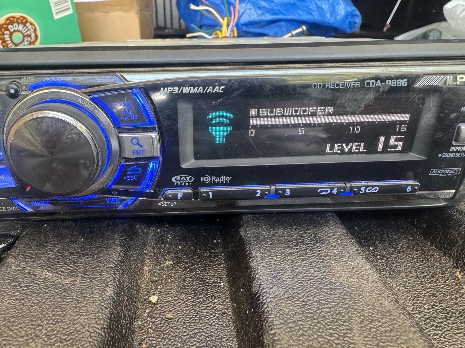 🏅🌟SUPER RARE ALPINE CDA-9886 CD PLAYER with BLUETOOTH adapter, USB