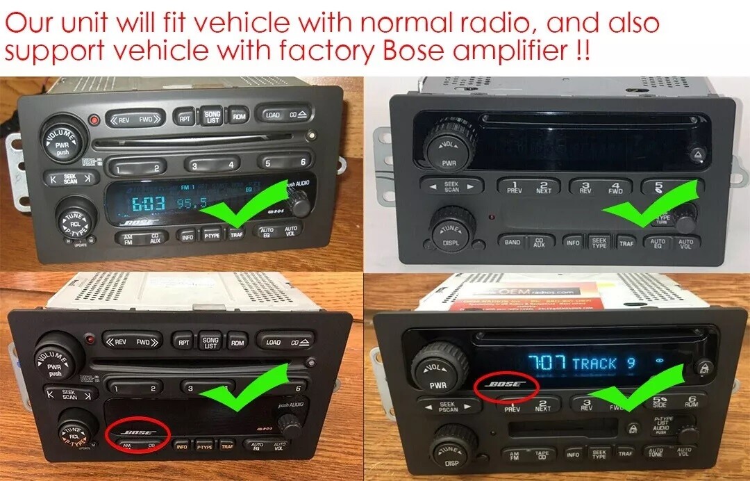 For 2004 2005 2006 Chevrolet Colorado Android 13 CarPlay Car Stereo Radio SWC BT