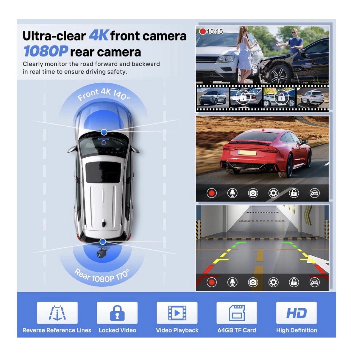 Hauxiy Wireless Smart Screen Stereo w/ Built In Bluetooth Model Q9S