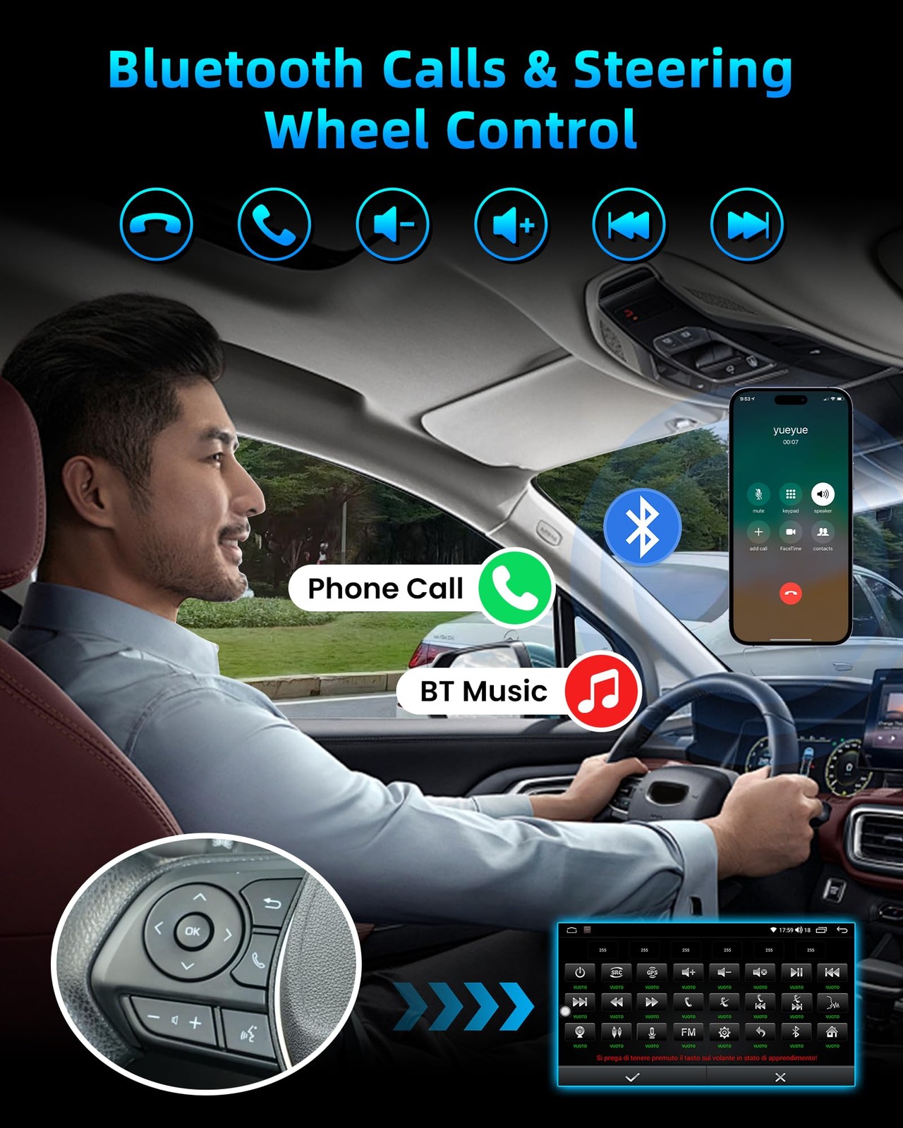Jerqry 7 Inch Ford F150 Stereo 4Core 32GB