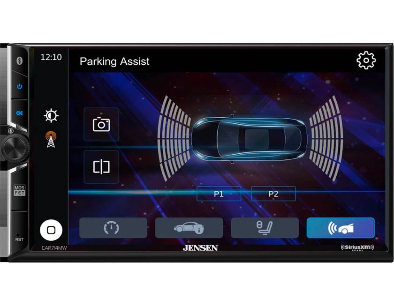 Jensen CAR714MW 7″ 2-DIN Multimedia Receiver W/ Bluetooth, CarPlay/Android Auto