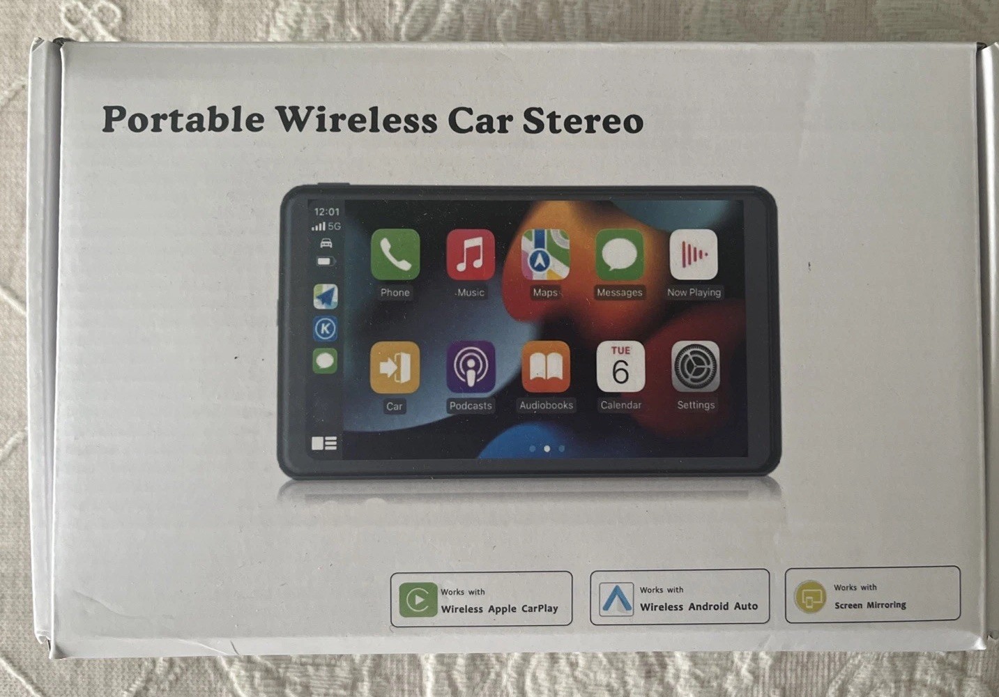 7 Inch Portable Wireless Car Stereo Touch Screen With Backup Camera NEW Sealed