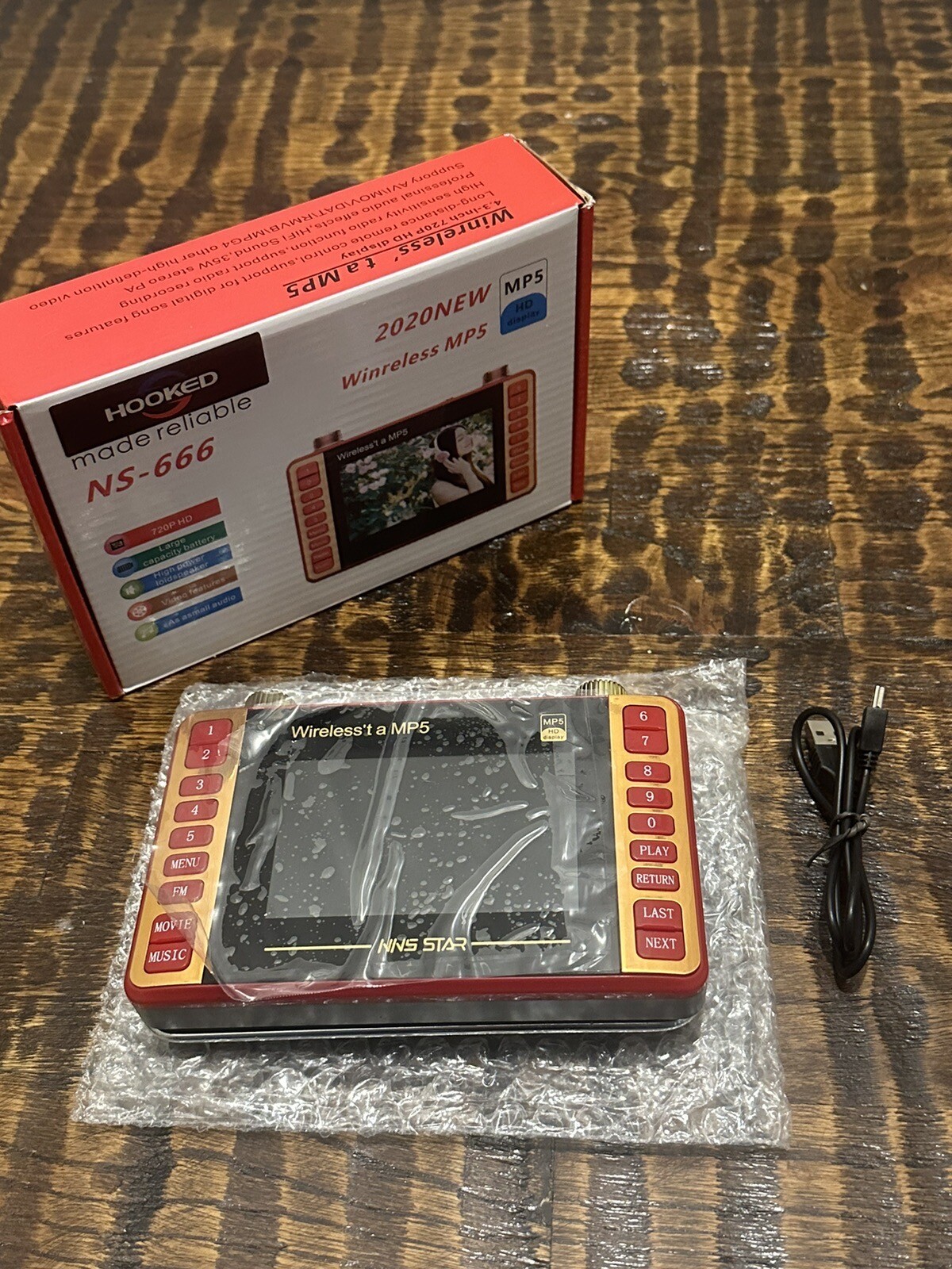 NNS Star Hooked NS-666 Wireless MP5 Player 4.3Inch 720P HD Display