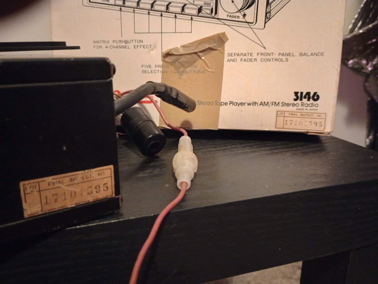 Craig 3146 AM/FM 8-track Car Stereo WORKS Original Box And Never Used Faceplate
