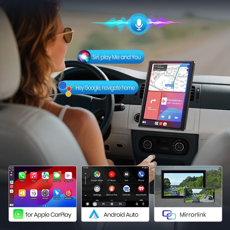 7″ Easy-Install Apple Carplay Touch Screen Radio -Portable- 2026
