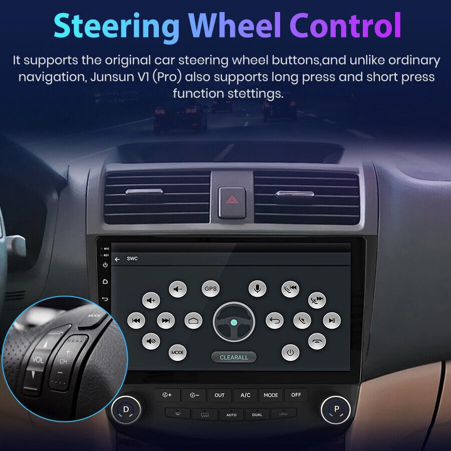 4+64GB For Honda Accord 2003-2007 CarPlay Android 15.0 Car Stereo Radio GPS WIFI
