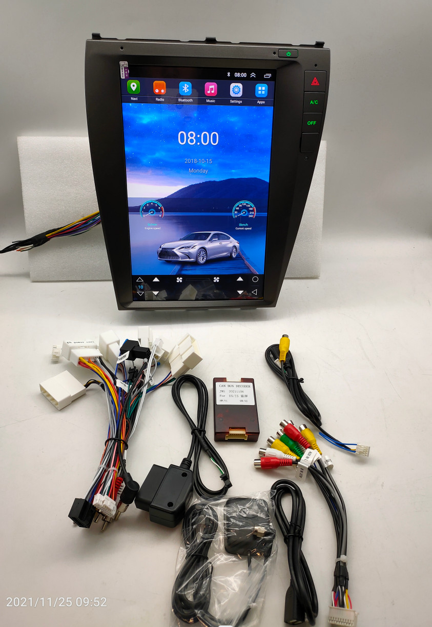 12.1″for Lexus Es300 Es350 Es330 Car Radio Gps Navigation Stereo Wifi 4+64g