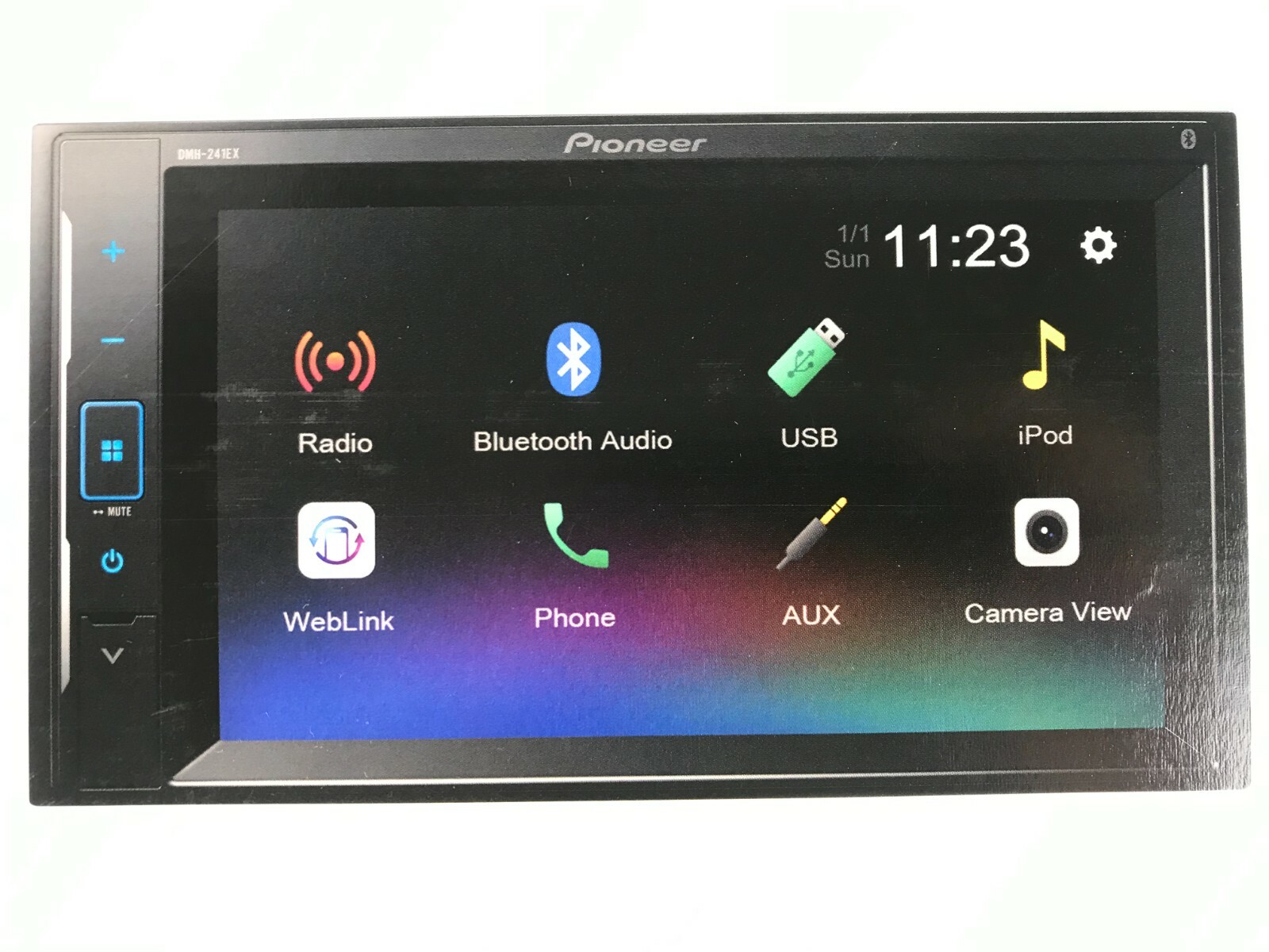 Pioneer DMH-241EX Bluetooth Multimedia Android iPhone USB Mirroring Aux 5Ch 6.2″
